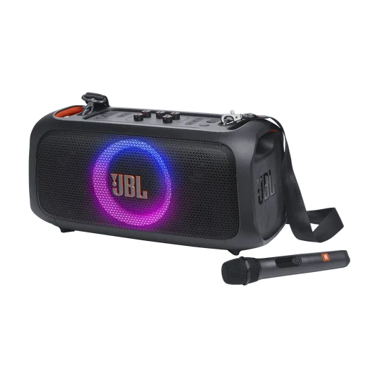 JBL PARTYBOX OTG ESSENTIAL 3 4 RIGHT 2 MICS 46573 x1