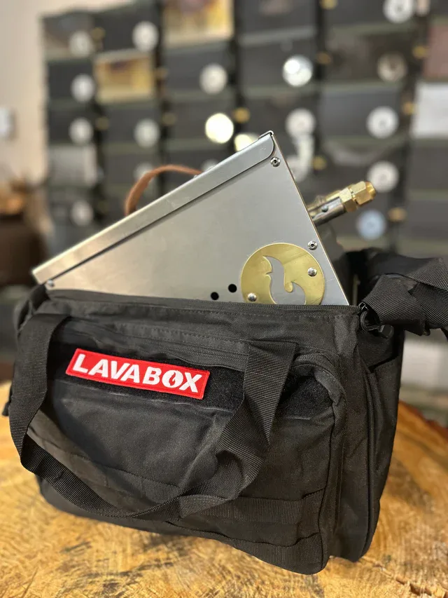 Lava box portable camp fire bag