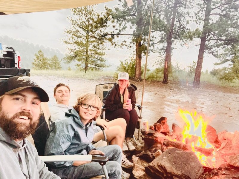 Family campfire