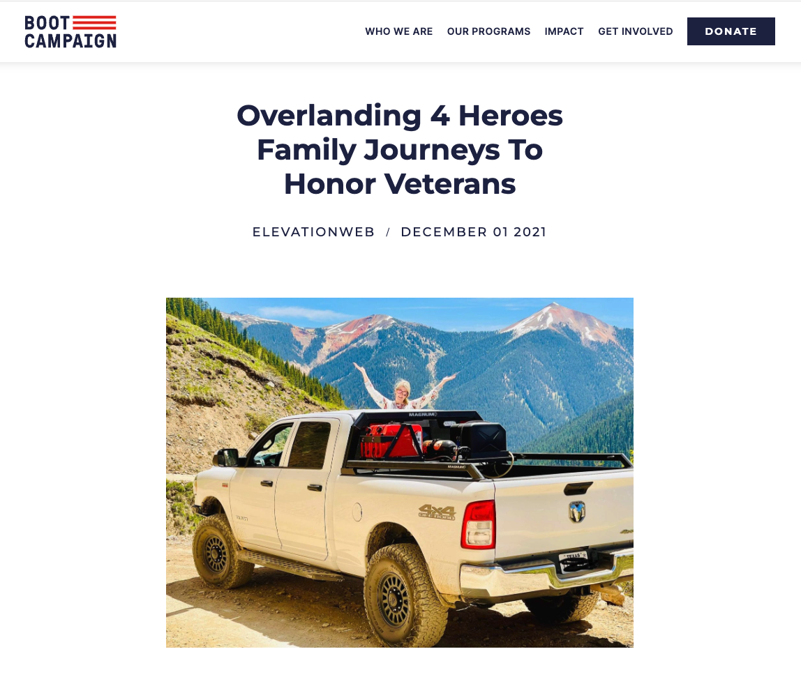 Boot campaign article