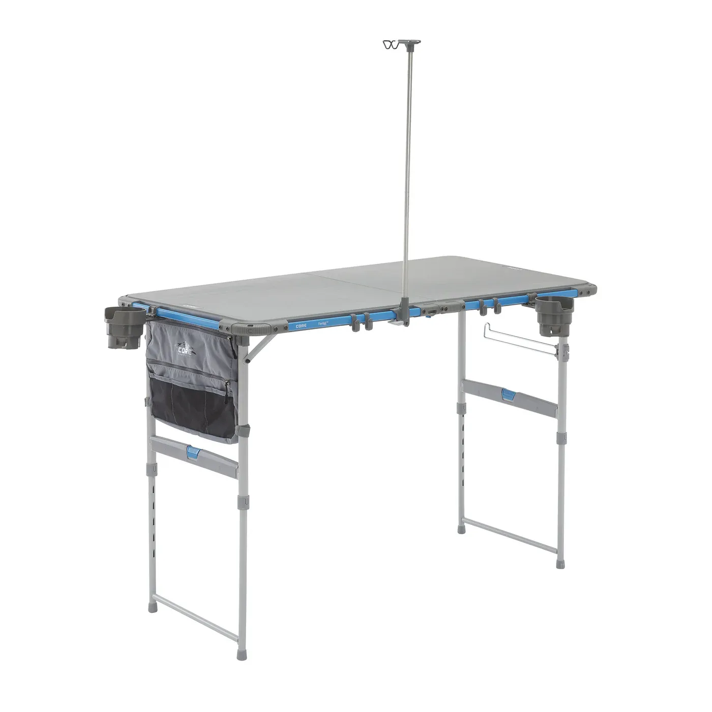 Core equipment flex rail camp table